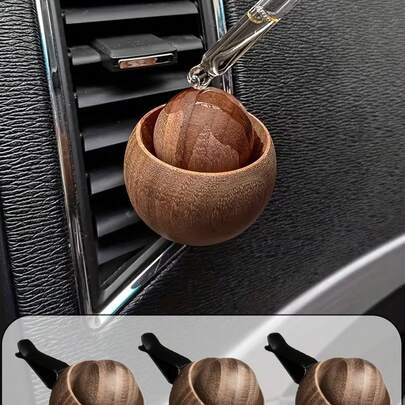 Máy khuếch tán tinh dầu thơm xe hơi thủ công - Làm từ gỗ óc chó đen tự nhiên, thiết kế trang nhã, không chứa hương liệu tổng hợp, thích hợp cho nội thất xe hơi, nhà cửa, văn phòng, không cần pin, máy khuếch tán tinh dầu thơm xe hơi, hương thơm văn phòng, máy khuếch tán trang trí.