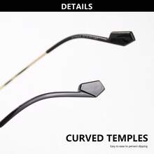 1pc Women's Oversized Reading Glasses, Minimalist Design Classic Colors, Paired With Metal Temples, Sophisticated Design Elevates Premium Feel Reading Glasses, High-Quality PC Material, Comfortable Wear Non-Deformable, Suitable For Office And Daily Reading - Màu nâu - Xem 10