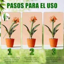 Juego de 20 Estacas de Soporte para Plantas 20 Estacas Gruesas para Plantas 10 de 17 Pulgadas y 11 Pulgadas 20 clips de plantas y10 Conectores para Orquídeas Rosa Peonía Tomate y Amarilis - verde - Ver 4