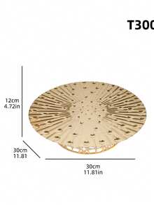 素食节金色水果盘创意素食月亮金属水果展示盘可重复使用金属装饰盘 - 金色 - 查看 10