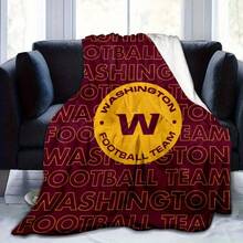 Washington Football Team Throw Blanket - Extra Large Up To 50x60in - Heavyweight   Plush Flannel - All-Season Soft Bedspread For Sofa, Bed, Game Day Decor - Fan Gift In Red, Maroon & Golden Team Colors - Perfect For Washington Football Supporters - 彩色 - 查看 3