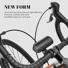 Super Bright 3400 Lumens LED Bike Light USB Rechargeable - 5 Modes Bicycle Headlight With 7H Runtime, IPX6 Waterproof, Quick Release Mount For Mountain Road Cycling Commuting Night Safety - Black - View 9