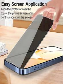 [10 IN 1] 5 Pcs Compatible With IPhone Tempered Glass Screen Protector - Maximum Full Coverage With Anti-Peeping Technology, Durable And Scratch-Resistant, (5Pcs) Crystal-Clear Camera Lens Glass - Universally Compatible With IPhone 17/16/16e/15/14/13/13 Pro/12/11/17Pro Max/17 Air/16 Pro Max/15 Pro Max/14 Pro/Plus/Mini Models - Clear - View 6