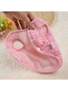 Simple Pet Clothes, Dog Cat Apparel Padded Coat, Suitable For Poodle, Maltese, Autumn/Winter - Pink - View 3