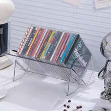 1pc Transparent Plastic CD Storage Box, DVD Rack, CD Holder, Holds Up To 48 CDs - Multicolor - View 3