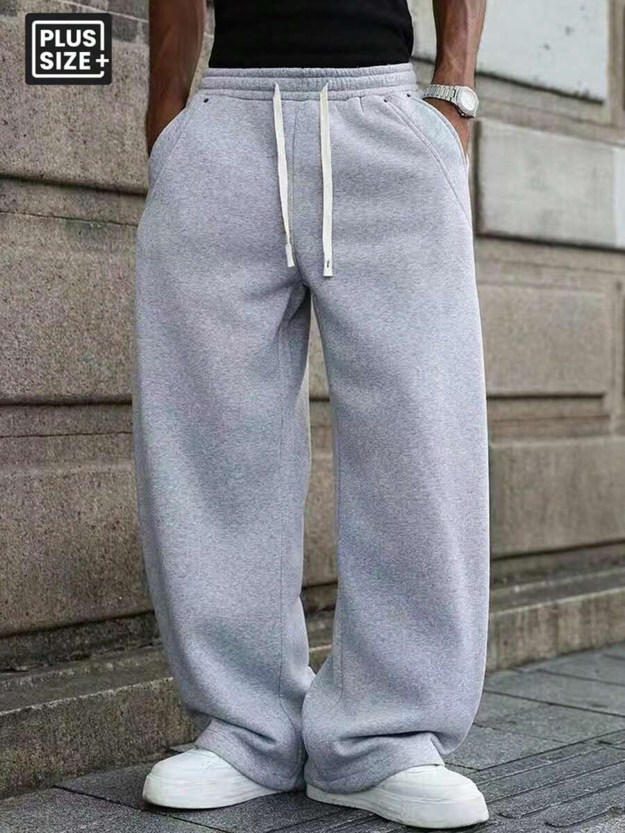 AOMDOTB 6XL Pantalon de survêtement pour hommes grande taille, automne/hiver. Pantalon cargo à jambes droites élastiques avec grandes poches, convient pour les sports, le décontracté, la course, les voyages extérieurs, les courses et les sorties de printemps
