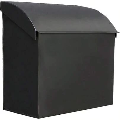 Large Mailbox For House 12.4x7.1x11.8 Black Mailboxes For Outside Waterproof Mailbox - -Style Wall Mount Mailboxes For Outside