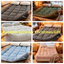 Extra Thick Japanese Fluffy Futon Mattress, Soft Quilted Sleeping Pad, Foldable Roll Up Floor Tatami Mattress, For Home Dormitory Non Slip And Breathable, Home Sleeping Pad, Travel Sleeping Pad, Rollup Mattress, Minimalist Bedding - Random - 查看 14