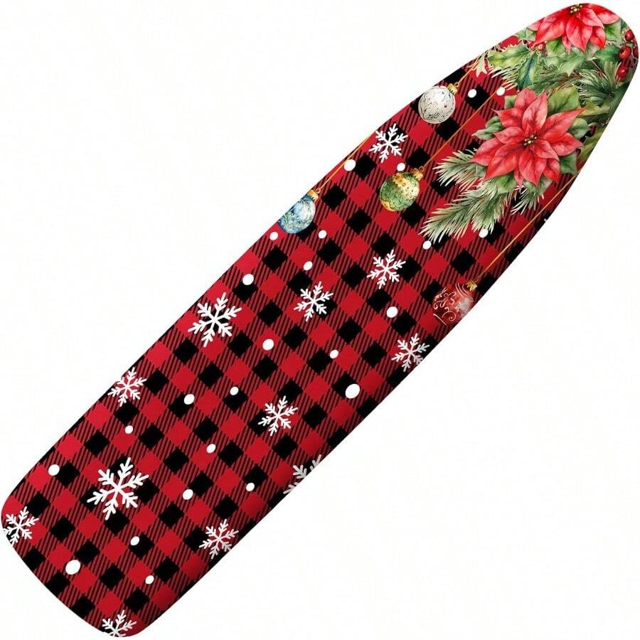 Funda y almohadilla para tabla de planchar extra gruesa para verano playa estrellas coral de 15 x 54 pulgadas resistente al abrasador y a las manchas bola de pino de copo de nieve de Navidad - Transmisión 2 - Ver 1