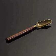 1pc/2pcs Ebony Wood & Alloy Elegant Tea Spoon - Suitable For Gongfu Tea Ceremony, Coffee Stirring And Beverage Enjoyment - Multicolor - View 8