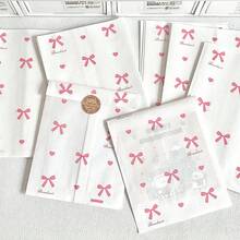 150Pcs 4.7x6.7 Inches Bow Gift Bags Handles Bulk Kraft Brown Paper Shopping Wedding Birthday Party Favor Gift Bags For Goody Craft - Multicolor - View 8