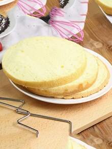 2/1件套可调节厚度不锈钢蛋糕切片器，重型双线蛋糕切割器，面包切片器和分层切割工具，适用于专业和家庭烘焙 - 彩色 - 查看 5