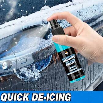 JB-XPCS Spray derretidor de hielo y nieve de múltiples escenas - Descongelación instantánea en 3 segundos para cristales de automóviles, cerraduras, espejos y ventanas del hogar, fórmula inofensiva con resistencia duradera a la escarcha para el cuidado del vehículo y el hogar