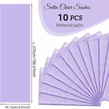 5/10 Packung Lavendel Lila Satin Stuhlhussen, 6*108 Zoll. Weich und glatt, waschbar und wiederverwendbar. Elegant und romantisch. Geeignet für Hochzeiten, Verlobungen, Partys, Bankette, Geburtstage, Babypartys, Abschlussfeiern und andere Feierlichkeiten. (Verschiedene Farben erhältlich)
