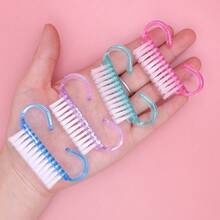 10 piezas/50 piezas Cepillo pequeño de limpieza de uñas, Cepillo de limpieza de polvo de uñas, Cepillo de cutículas - Multicolor - Ver 7