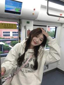 Women Sweatshirts - Light Gray - View 2