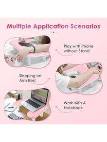 Professional Manicure Armrest: U-Shaped Adjustable Manicure Hand Rest, With Removable White PU Leather Soft Pad, Non-Slip Manicure Pillow, Suitable For Nail Salons And Home Studios, A Perfect Gift For Nail Artists, Beginners, Salon Owners, And An Excellent Choice For Christmas And Professional Appreciation. - 彩色 - 查看 8