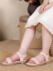 儿童休闲百搭简约装饰平底凉鞋