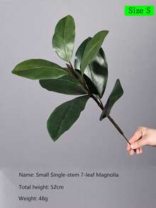 人造玉兰树、仿真橡皮树、塑料榕树叶、绿色榕树枝（不含花盆），适用于家居、花园、派对、酒店装饰和橱窗展示 DIY - 彩色 - 查看 8
