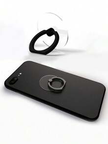 Acrylic Transparent Round Crystal Rotating Phone Ring Holder Compatible With IPhone, Android Phone, Gift For Birthday, Family, Friends Finger Ring Holder, Phone Grip, Phone Accessories - Multicolor - View 6