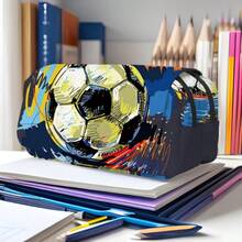 Unisex Pencil Case, Double-Sided Pattern Pencil Box, Large Capacity Wallet Card Holder, Pencil Case With Compartments, Suitable For Students, Back To School Gift - Multicolor - View 8