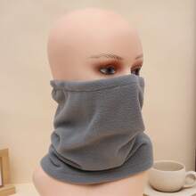 1 Piece, Drawstring Fleece Single-Layer Neck Warmer, Multiple Colours Available. Neck Warmer For Outdoor Sports, Cycling And Hiking.