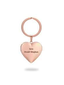 1pc Customized Heart-Shaped Photo Box Keychain, Personalized Photo Keychain, Custom Picture Insert, Elegant Metal Finish, Customized Wedding Photo Travel - Multicolor - View 6