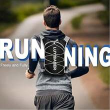 5升水袋背包跑步背心轻便透气水袋日用背包男女通用越野跑马拉松慢跑徒步登山露营骑行，骆驼牌水袋背包（黑色 - 仅背包） - 黑色 - 查看 5