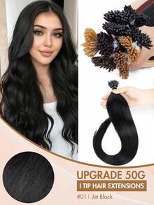 12-22 Inch Remy Human Hair I-Tip Extensions, Easy To Style, Cold Fusion, Pre-Bonded, Real Hair, Long-Lasting, Soft & Natural, Portable For Travel & Daily Styling - Multicolor - View 21