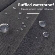 1件装折叠式浴帘，米色浴室隔断帘，防水，淋浴隔断，加厚防水折叠帘，带金属孔眼和12个结实挂钩