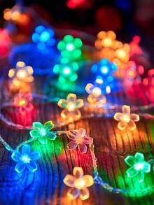 1 Set USB Powered 8 Lighting Modes Cherry Blossom LED String Lights, Indoor Room Decor Fairy Lights, Suitable For Party Decoration, Wedding Decoration, Bedroom Wall Decor, Outdoor Garden Tree Decor - 無色 - 查看 12