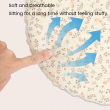 1pc Baby Stroller Seat Cushion, Plush Fabric Warm Lining For Infant Car Seat/High Chair, Soft & Skin-Friendly, Multiple Patterns Available, Comfortable Seating For Baby All Seasons