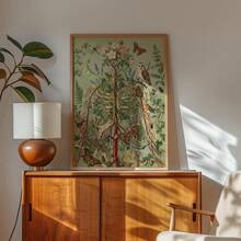 1 bức tranh nghệ thuật treo tường chủ đề giải phẫu người cổ điển, tranh in trên vải canvas chủ đề thực vật siêu thực và bộ xương hoa | Trang trí nghệ thuật chủ đề bộ xương hoa theo phong cách Cottagecore cho phòng ngủ, phòng khách hoặc văn phòng, tranh áp phích giải phẫu thực vật cổ điển theo phong cách Dark Academia, quà tặng cho nữ, có khung hoặc không khung. - Nhiều màu - Xem 5