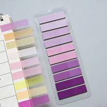 1pc/7pcs/20pcs Gradient Multi-Color Mixed Index Sticky Notes, 200 Sheets Per Card, Self-Adhesive Page Markers, Office & School Supplies For File Organization And Note Taking - Multicolor - View 41