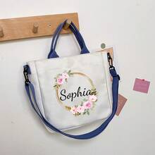 Fashionable Solid Color Canvas Bag, New College Student Shoulder Crossbody Bag, Women Casual Multifunctional Shoulder Handbag - Multicolor - View 3