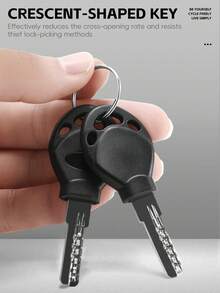 WEST BIKING Bicycle Lock Anti-Theft Chain Lock MTB Road BikeMotorcycle Lock Safety With 2 Keys Outdoor Cycling Bicycle Accessories Bike Lock - Black - View 9