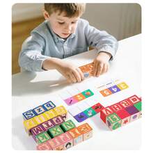 Alphabet Building Blocks Toy, Educational Puzzle Game Set For Kids Learning And Cognitive Development - Multicolor - View 9