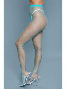 1pc High Elasticity Women's Fishnet Pantyhose, Seamless And Unlined Fishnet Stockings - Multicolor - View 29