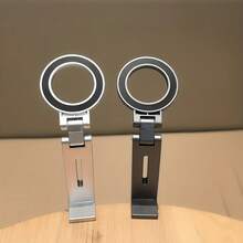 1 PC Magnetic Airplane Phone Holder - Must-Have For Long Flights 360° Rotation Hands-Free Tray Table Mount Compatible With IPhone 16/15/14/13/12 Series (Pro Max/Mini) Travel Business Trip/Airplane Train/Home Office New Year Gift - Multicolor - View 9