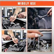 53pcs Professional Tool Set, Car/Bicycle Repair Mechanic Tool Kit, 1/2" 1/4" 3/8" Drive Deep & Standard Sockets, Racing Grade Automotive Parts Repair Ratchet Wrench & Other Car Maintenance Tool Set