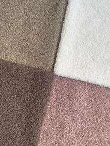 Vải Boucle Teddy giả len mềm mại, thích hợp làm đệm, ghế sofa, áo khoác, đồ ngoài trời, đồ may mặc ấm áp, vải DIY cho đồ gia dụng và quần áo (đã cắt sẵn kích thước) - Nhiều màu - Xem 5