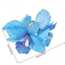 1pc Oversized Butterfly Orchid Flower Claw Clip, Unique Design, High-End Aesthetic, Suitable For Bun Hairstyle, Beach, Photography, Summer Accessory Hair Accessories Flower Hair Clips Autumn Accessories Fall Winter For Vacation Outfits Woman - Nhiều màu - Xem 4
