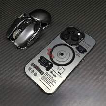 Vintage CD Music Retro Tech Interface Phone Case For  13/14/15/16 - Shockproof Cover, Urban Streetwear Music-Themed Graphic Design - Negro - Ver 5