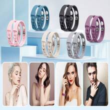 1 Pair/2 Pcs Motion Sickness Wristbands Single And Double Buckle Combination Wristband Silicone Material Hand Wash Only Reusable Suitable For Travel, Cruise Parties And Similar Occasions