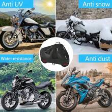 Motorcycle Cover, All Season Waterproof Motorbike Cover Black Universal Outdoor Moped Cover With Storage Bag For Touring Cruiser - Motorcycle Cover - View 5