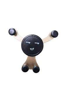 Gravity Car Air Vent Phone Holder, Smiling Face Design Phone Mount, GPS Holder