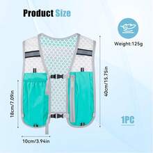 男女通用跑步背心式水袋背包，5升轻便跑步背包水袋包，适用于马拉松、越野跑、骑行、徒步、慢跑（仅背包，不含水袋）