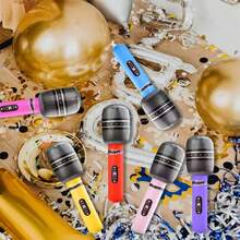 10pcs Colorful Inflatable Microphone - Vibrant Party Favors And Rock Star Theme Decorations - Random Colors - Vibrant Party Favors & Rock Star Theme Decorations - Multicolor - View 6