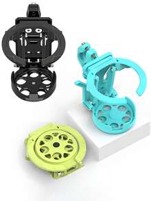 摩托车水壶架 - 可调节可折叠夹式/支架式，轻便免提饮水系统，适用于1升水壶，无需电源（安装简便），适用于摩托车和踏板车