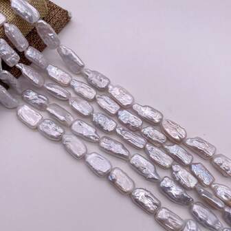 不规则巴洛克天然淡水珍珠珠子，DIY，38厘米/14.96英寸